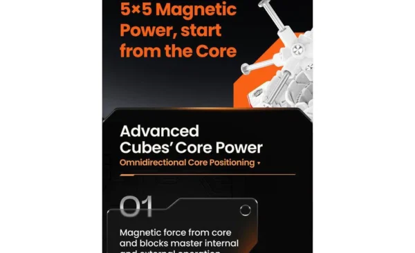 GAN 562 Magnetic Frosted 5x5 Zeka Küpü - Görsel 9