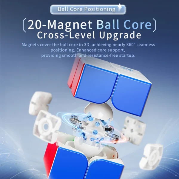 MoYu WeiPo V5 20 Magnets Ball Core 2x2 Zeka Küpü - Görsel 6