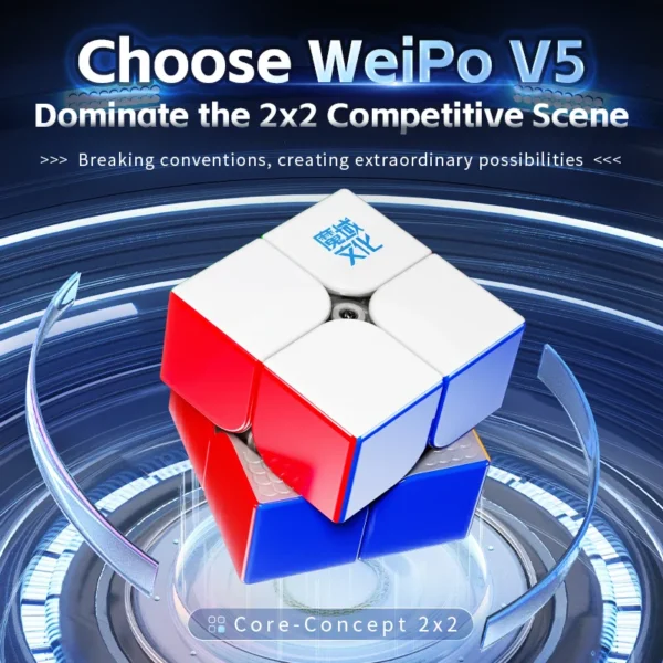 MoYu WeiPo V5 20 Magnets Ball Core 2x2 Zeka Küpü - Görsel 4
